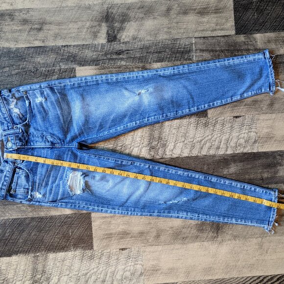 Moussy Vintage Skinny Distressed Blue Jeans - Picture 4 of 5